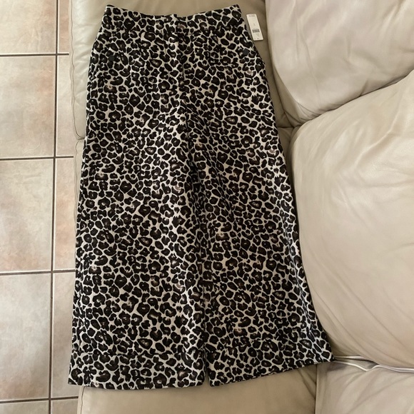 ANTHROPOLOGIE Kate Leopard Jacquard Trousers - Picture 4 of 16